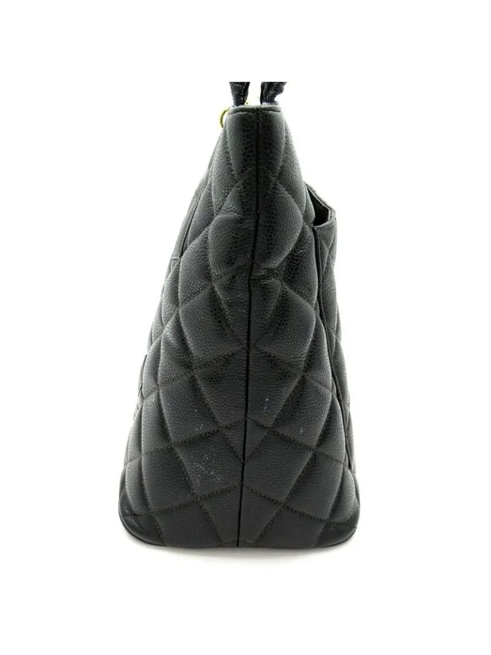 Chanel Reissue Tote Caviar Leather Handbag Black